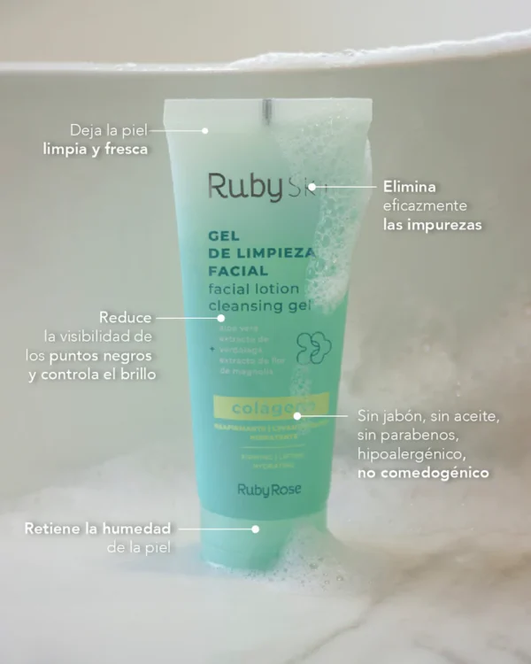 GEL DE LIMPIEZA FACIAL RUBY SKIN COLAGENO